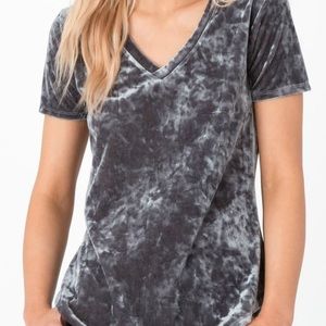 Grey velvet Blouse